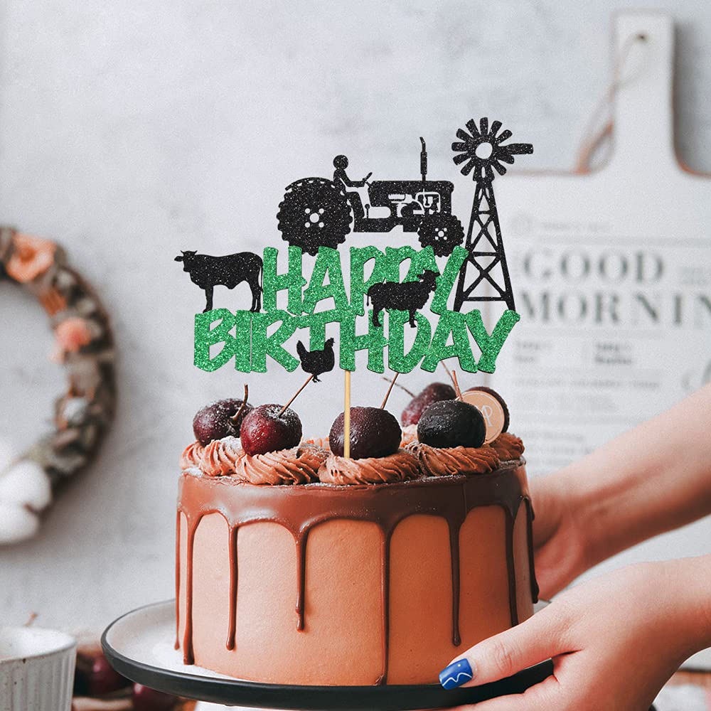 Music Happy Birthday Cake Topper，Roll Music Cake Decor Hip Hop Dancing Ball Cake Decorations，Guitar Note Birthday Party Supplies BST220