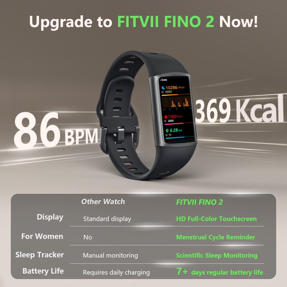 FINO 2 Slim Fitness Tracker 76