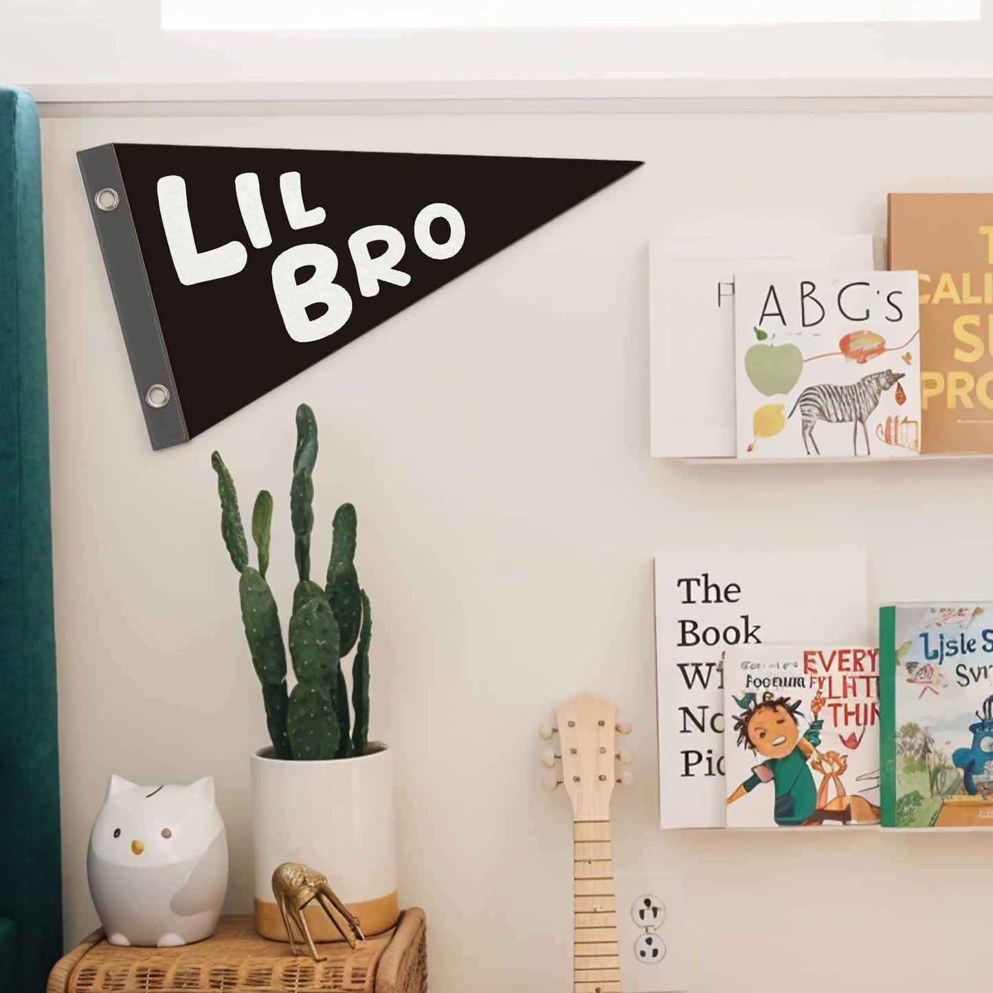 Boy Nursery Decor Pennant Banner Flags Decor, Playroom Essentials, Dude Felt Banner Wall Art Decor for Toddler Kids Room Nursery,Boy Playroom Decor 7.4x14 Inch BST326H