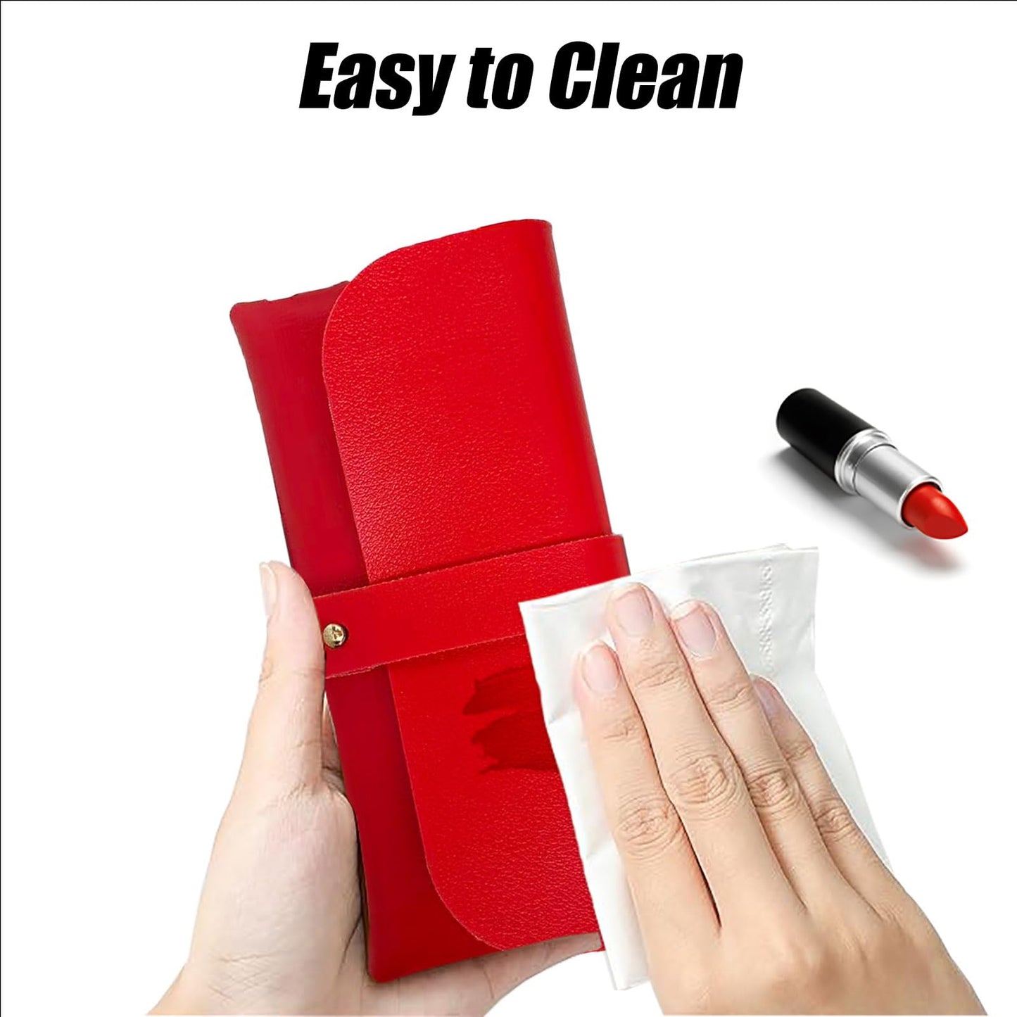Glasses storage bag Travel sunglasses myopia glasses storage bag Fashion leather storage bag WN420