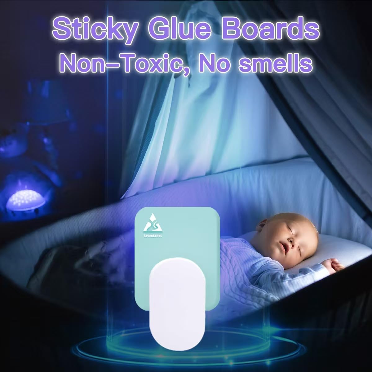 36 Pcs Sticky Refill Glue Cards, Compatible with Safer Home SH502, Dynatrap DT3005W-DS3, DT23005-06, Targets Moth, Fly, Mosquito, Gnat and More, Safe and Super Sticky (Matcha Green) WN420