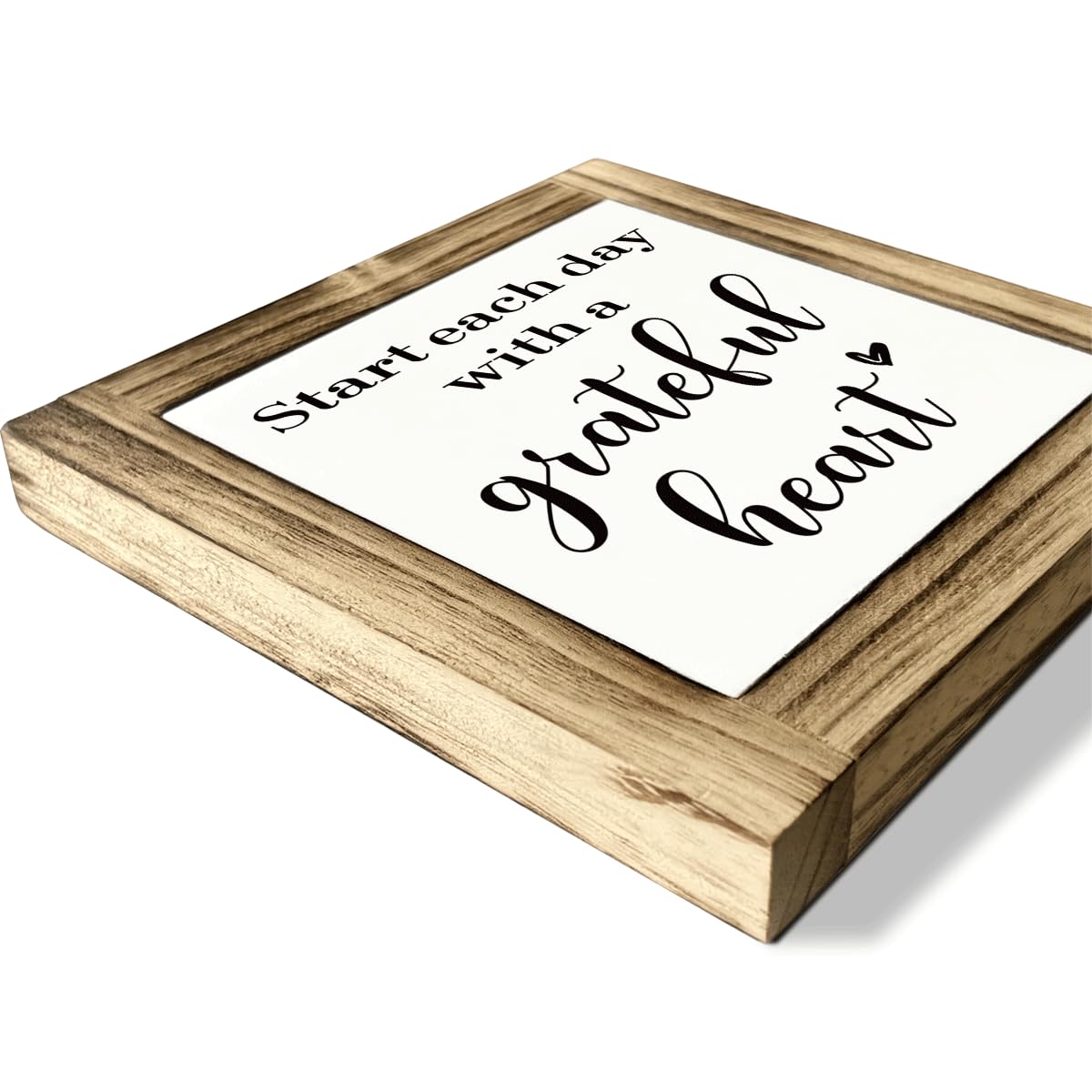 Homes Decor Signs, Decorative Wooden Box Sign, Farmhouse Decors for Living Room, Bedroom, Kitchen, New Home Decor, Shelf Counter Decoration, Home Sweet Home Sign, 5.9×5.9 inches BST220