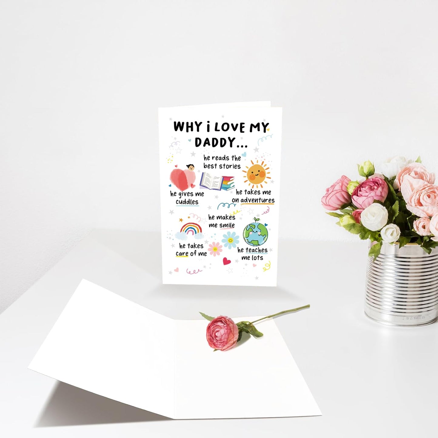 Funny Fathers Day Card for Dad Stepdad Bonus Dad Husband Grandpa, Humorous Happy Father's Day Card Gift from Son Daughter Grandson Granddaughter, Unique Fathers Day Card for Him BST202