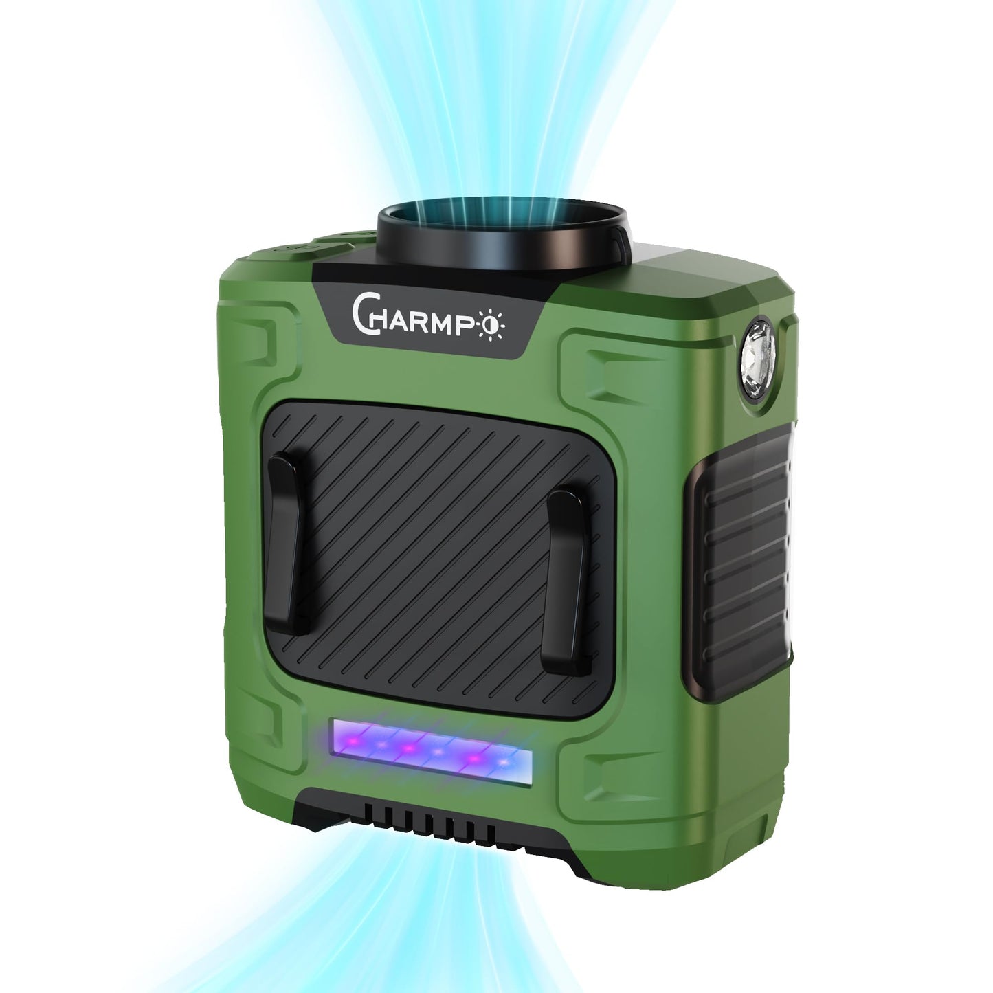 Portable Waist Fan - 6000mAh Battery, 3 Speeds, Strong Airflow, Up to 16 Hours Working Time, Portable Hands-Free Cooling Belt Clip Fan for Construction Workers, Couriers, and Campers BST202