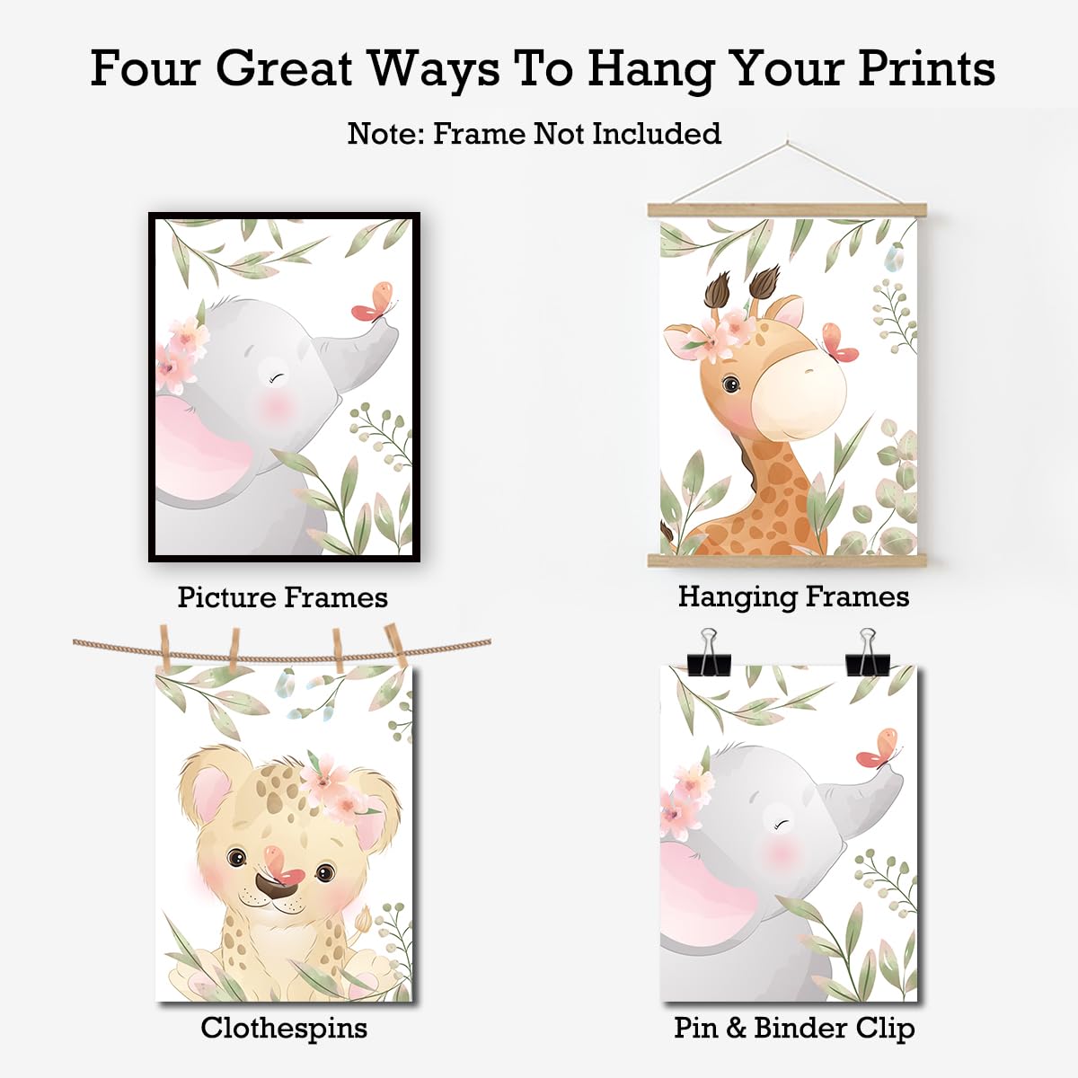 Positive Affirmations Posters for Kids,Inspirational Posters Prints Wall Art for Classroom Nursery Kids Room Home 11x14 Inch Unframed Set of 3 WN420