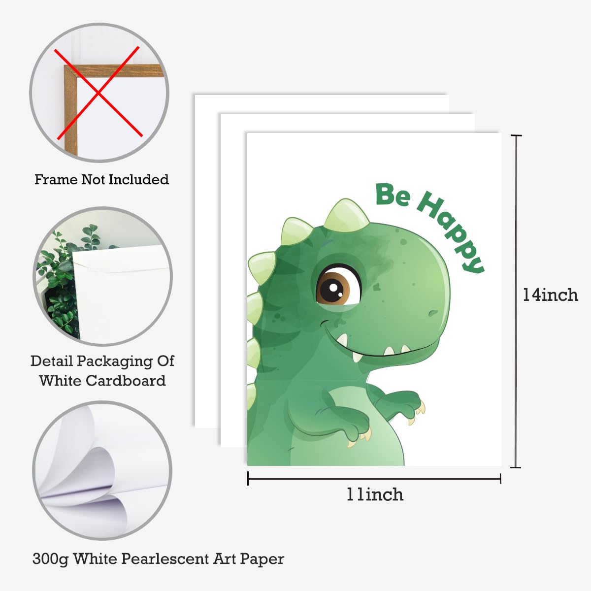 Positive Affirmations Posters for Kids,Inspirational Posters Prints Wall Art for Classroom Nursery Kids Room Home 11x14 Inch Unframed Set of 3 WN420
