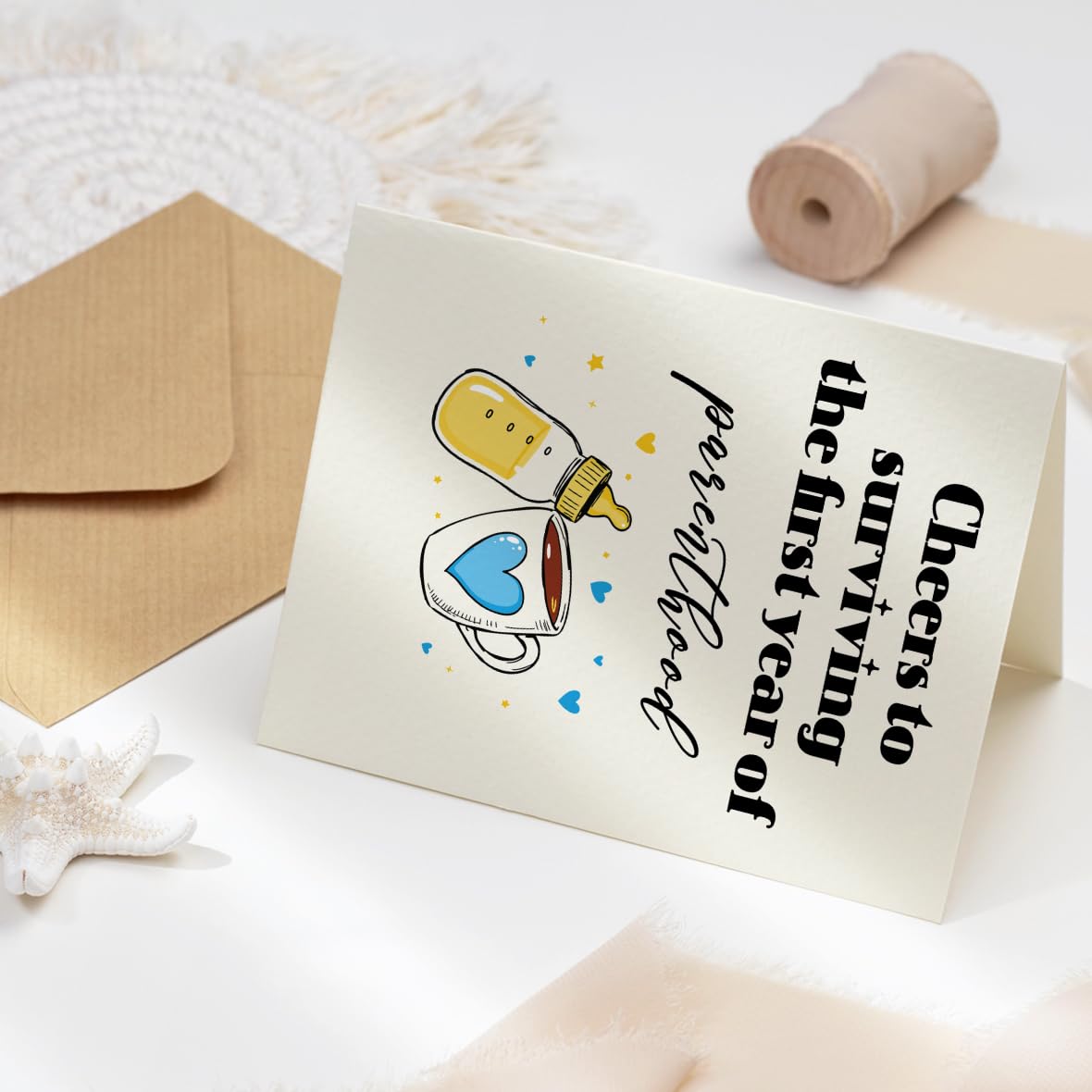 fancu Funny Birthday Card for Boyfriend, Cheeky Card for Husband | 5 x 7 inch cheeky birthday card with matte finish, printed message, red envelope, and sticker for boyfriend or husband BST202