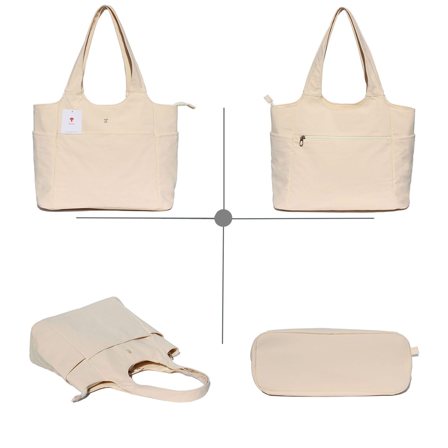 ESVAN Yoga Tote Bag Mat bag Women Shoulder Bags Carryall Tote for Travel Office Workout Gym Nurse Beach BST326H