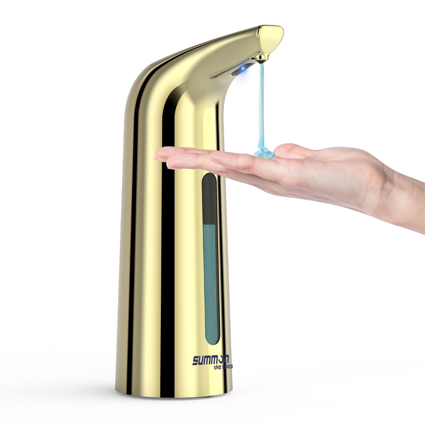 Automatic Soap Dispenser Touchless,400ML Hand & Dish Countertop Electric Liquid Dispenser with Sensor,Modern 4 Gear Adjustable Black Waterproof Battery Operated Kitchen Auto Soap Pump WN420