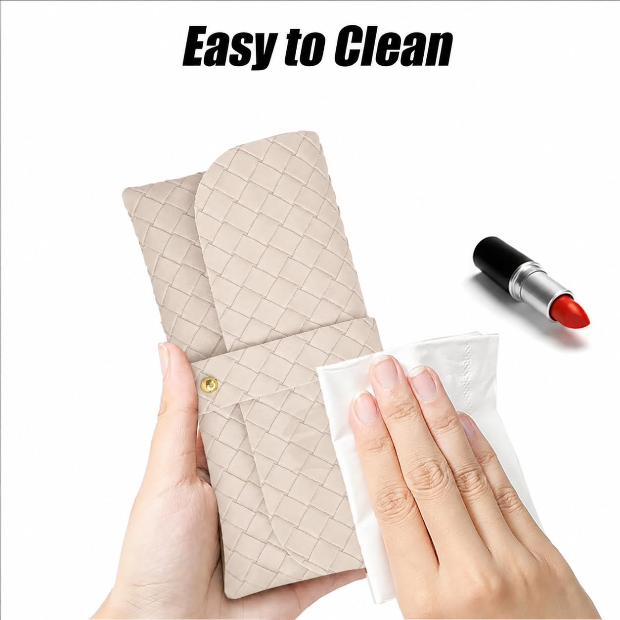 Glasses storage bag Travel sunglasses myopia glasses storage bag Fashion leather storage bag WN420