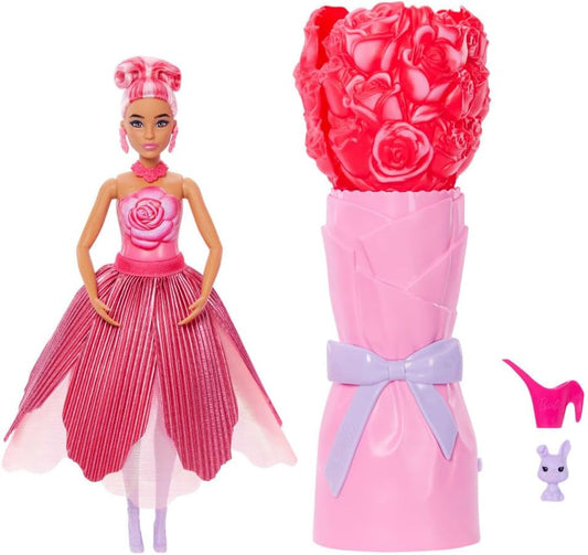 Barbie Petal Pop Scented Doll with Rose Dress & Accessories 60
