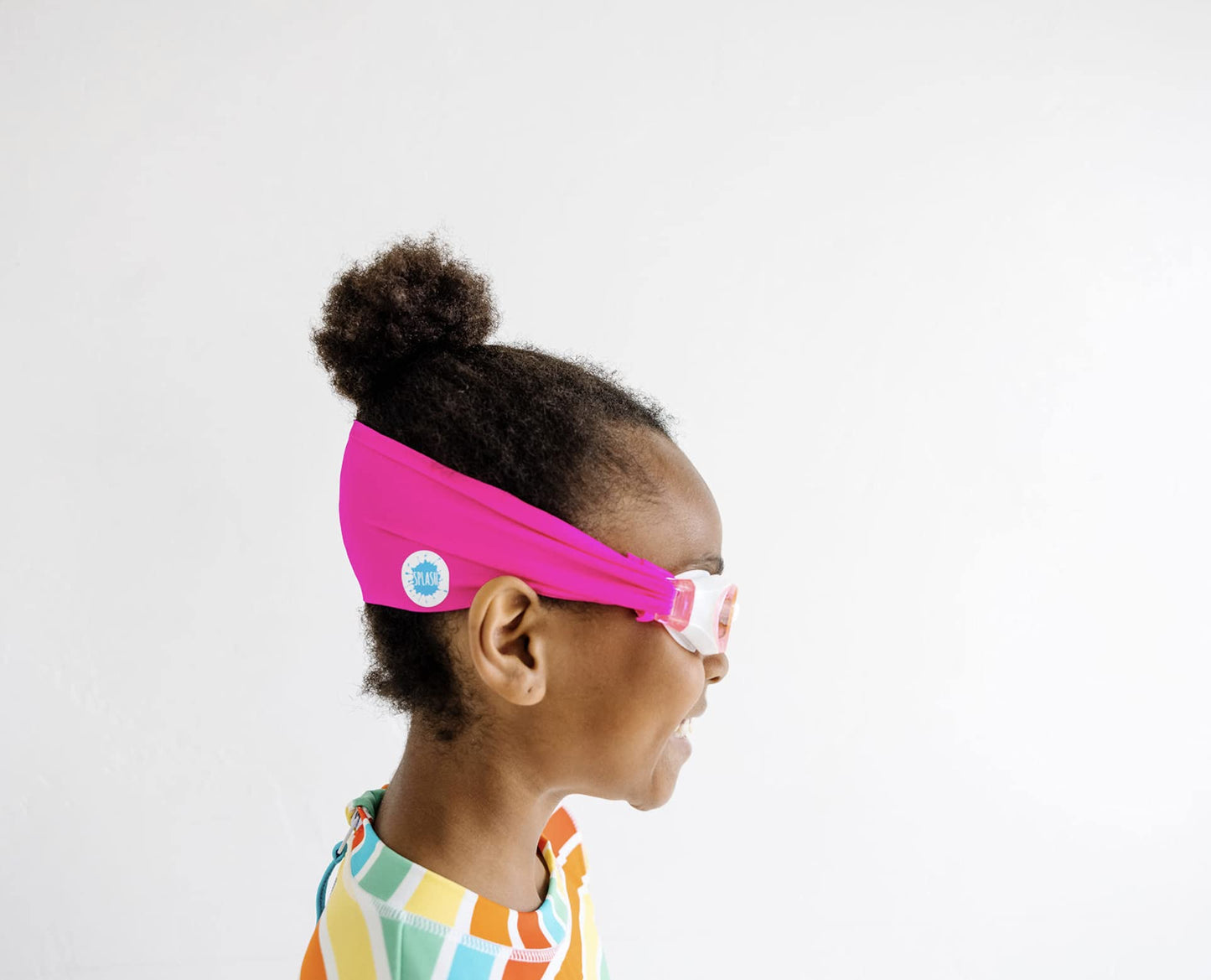 Splash Place SWIM GOGGLES with Fabric Strap -Fun, Fashionable, Comfortable - Adult & Kids Swim Goggles