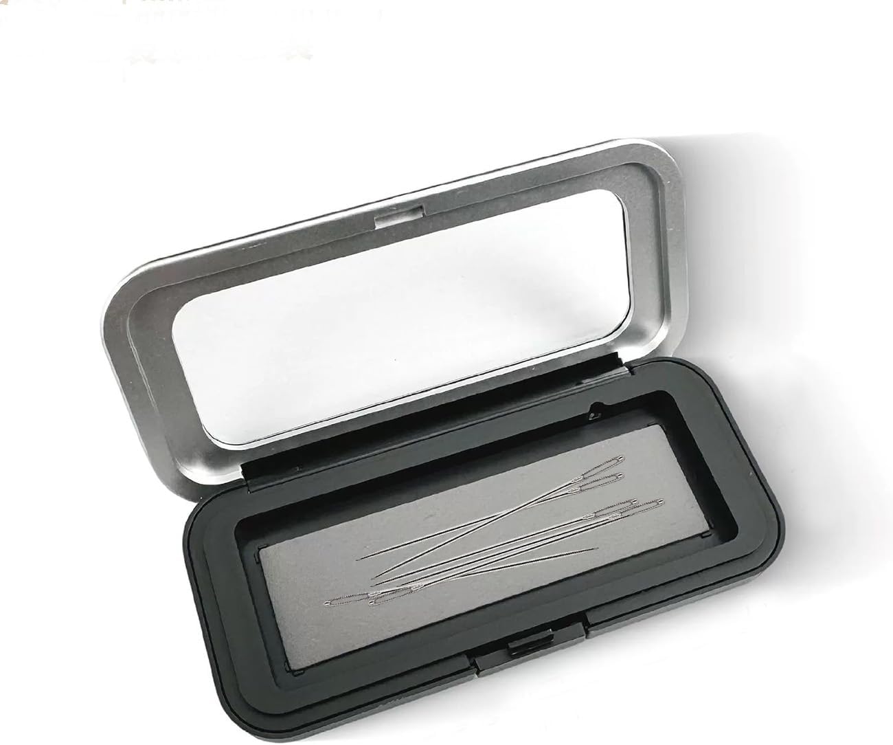 Large Magnetic Needle Case with Clear Lid – Sewing Storage Pin Needle Keeper Holder for Snap Closure, Quilting & Crafts BST326L