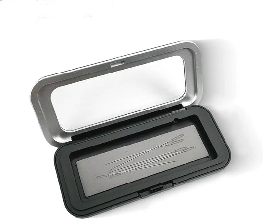 Large Magnetic Needle Case with Clear Lid – Sewing Storage Pin Needle Keeper Holder for Snap Closure, Quilting & Crafts BST326L