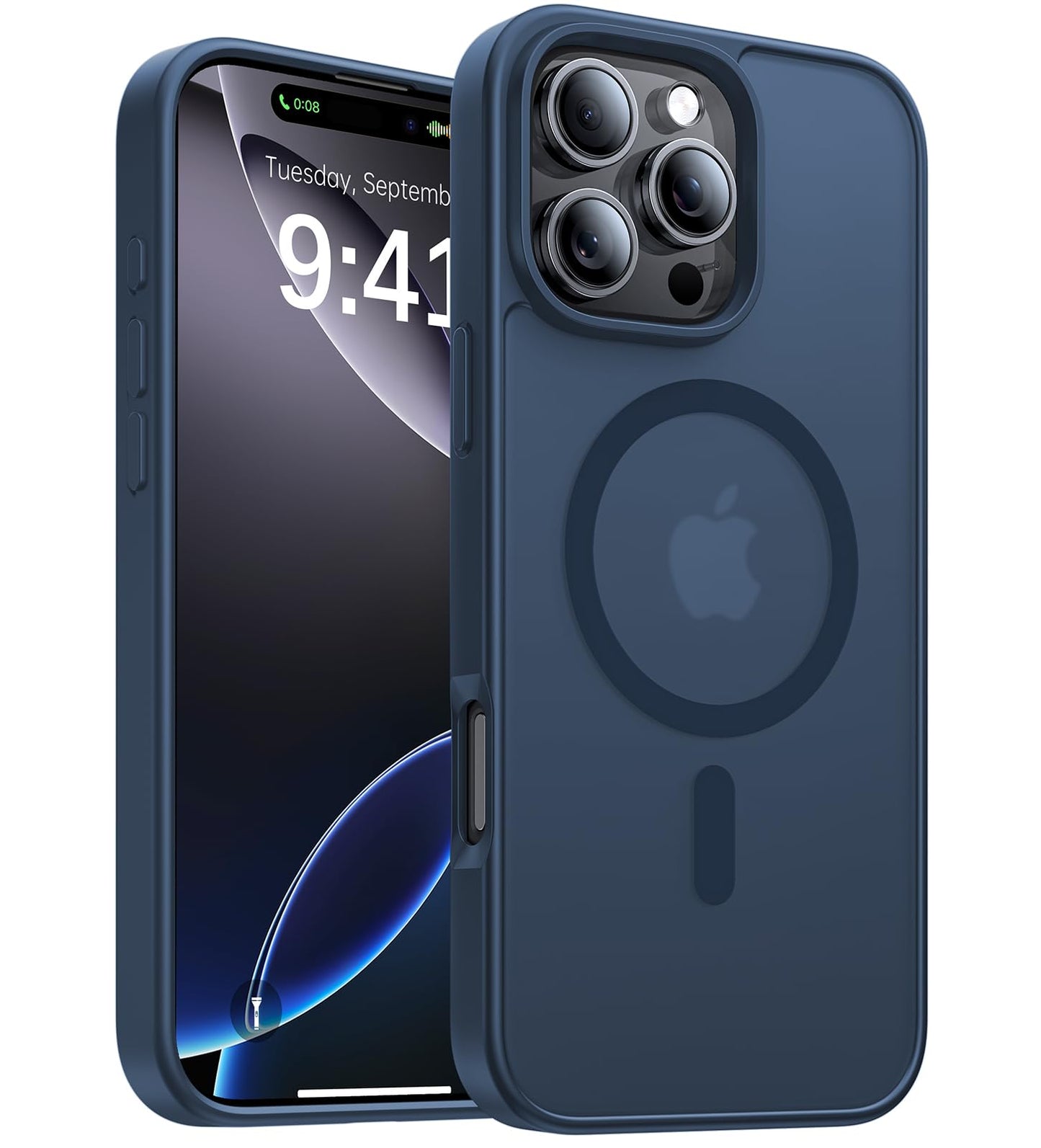Magnetic for iPhone 17 Pro Max Case,[Anti-Slip][Compatible with MagSafe][Military Grade Drop Protection] Shockproof Protective Translucent Phone Case for iPhone 17 Pro Max Case,Wine Red WN420