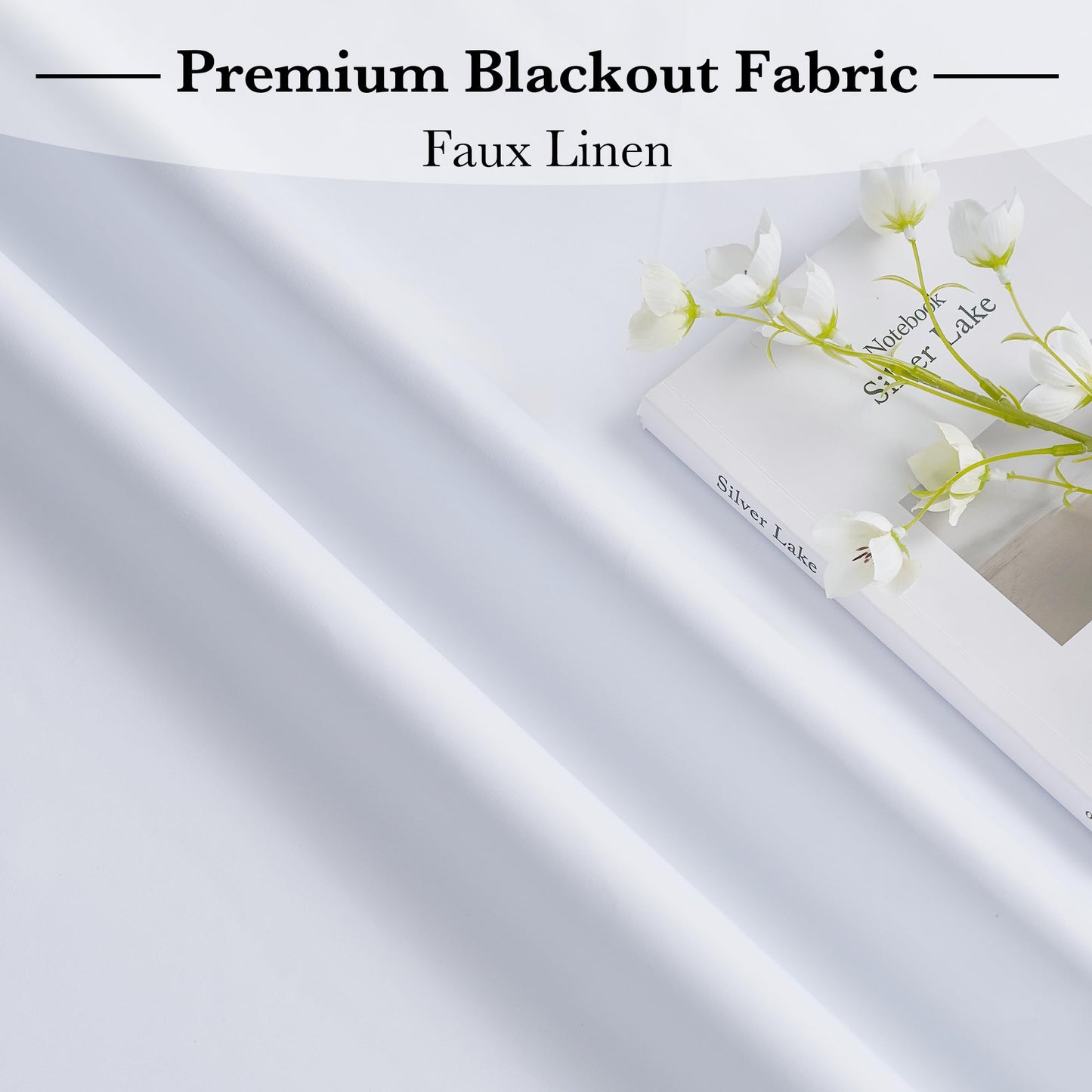 RYB HOME 100% Blackout French Door Curtains for Door Window - Room Darkening No Coating Thermal Insulated Privacy Protection Adhesive Cover for Glass Window, W 26 x L 40, 1 Panel, Black BST220