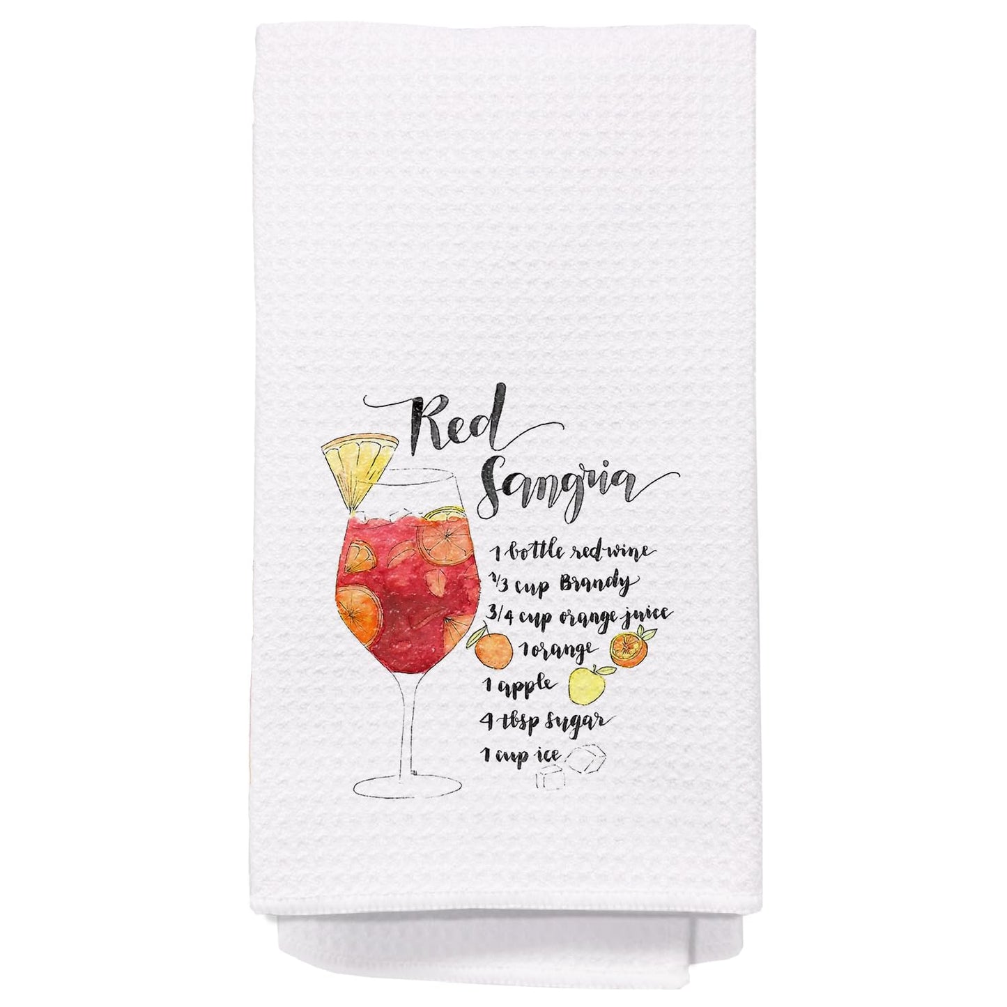 Bon Appetite Modern Kitchen Towels, Farmhouse French Dish Tea Towels for Kitchen, Gifts for Cooking Lovers Decorative Hand Towels, 16x24 Inch WN420
