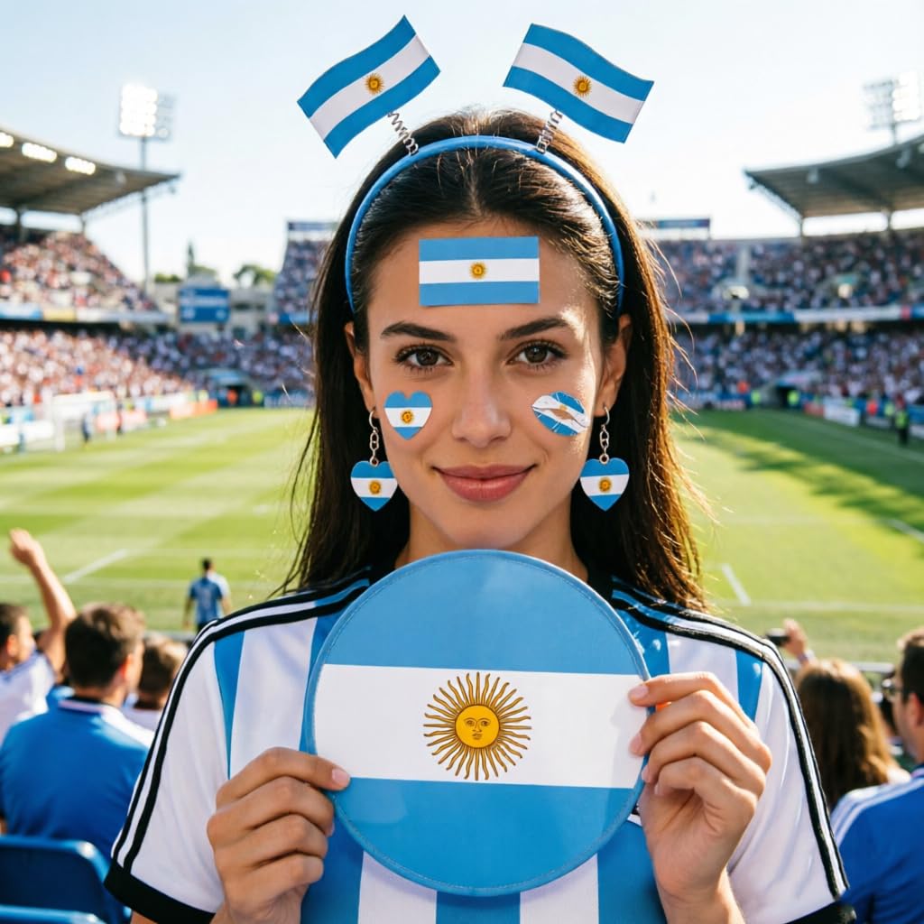 2026 World Cup Canada Flag Folding Hand Fans 3 PCS, 8.2" Fabric Round Foldable Fans with Matching Storage Pouches, Portable Hanging Fans for Game Day and Party Canada BST220