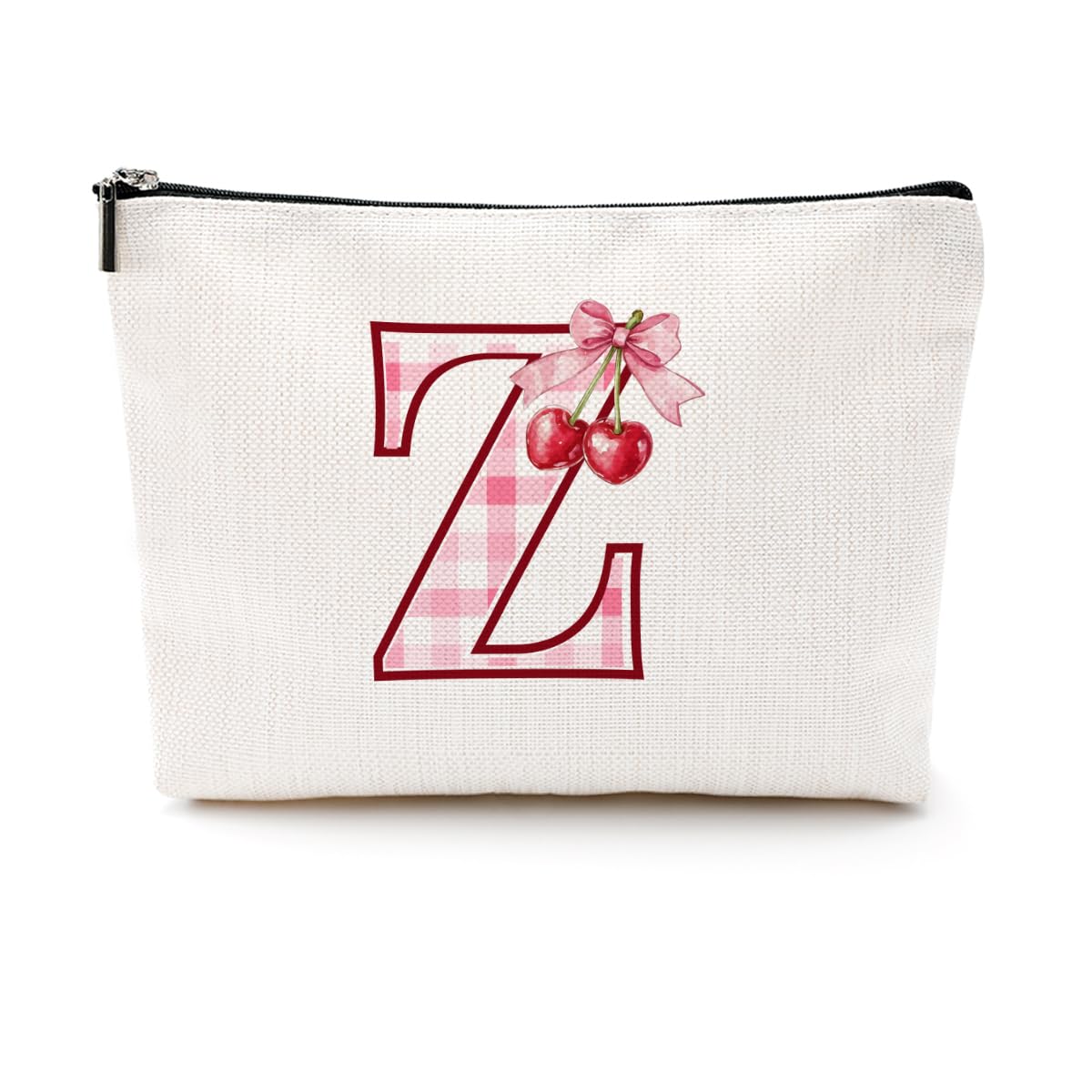 Soccer Gifts Initial Makeup Bag Soccer Girl Gifts Cosmetic Bag Letter D | Monogrammed Zipper Pouch Soccer Accessories for Girls Women Player Coaches Friend Graduation Birthday Gifts BST202