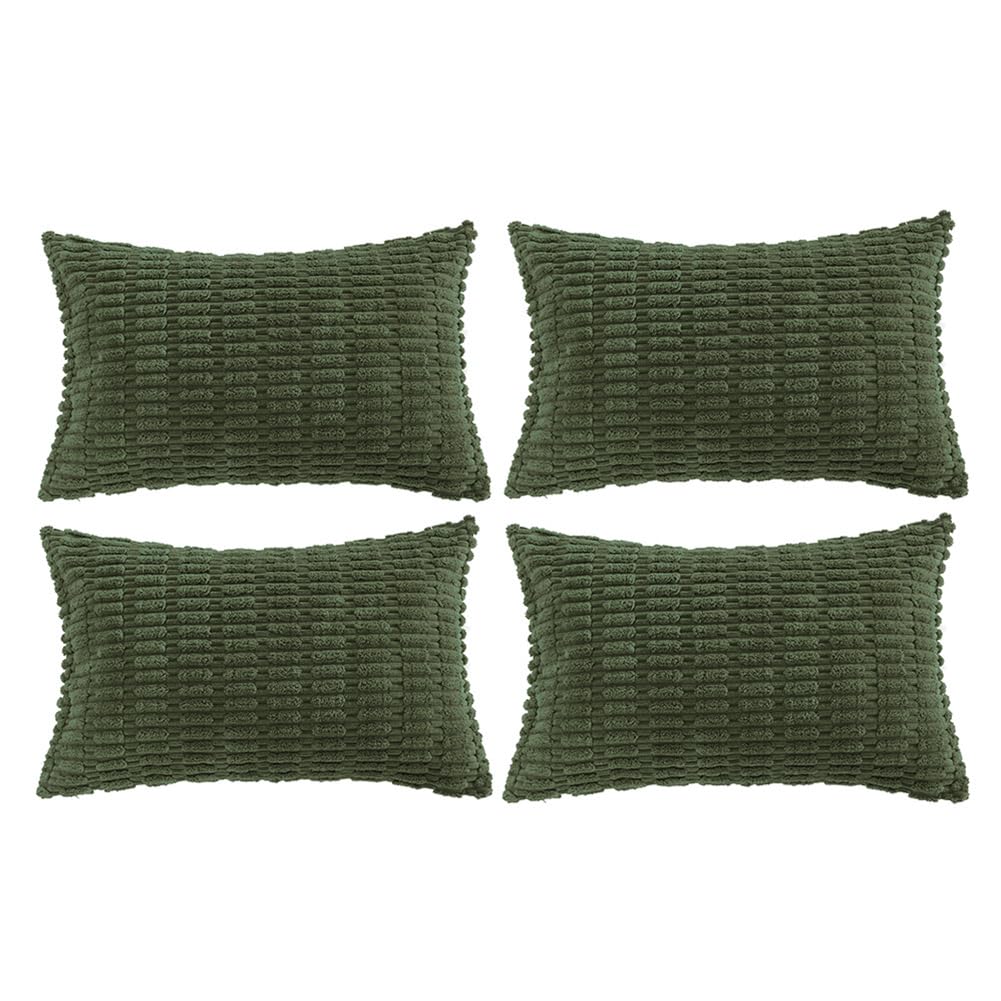 Fancy Homi 4 Packs Decorative Throw Pillow Covers for Living Room Couch Bed, Modern Farmhouse Boho Home Décor Accent Cushion Case, 26" x 26", Peach BST220