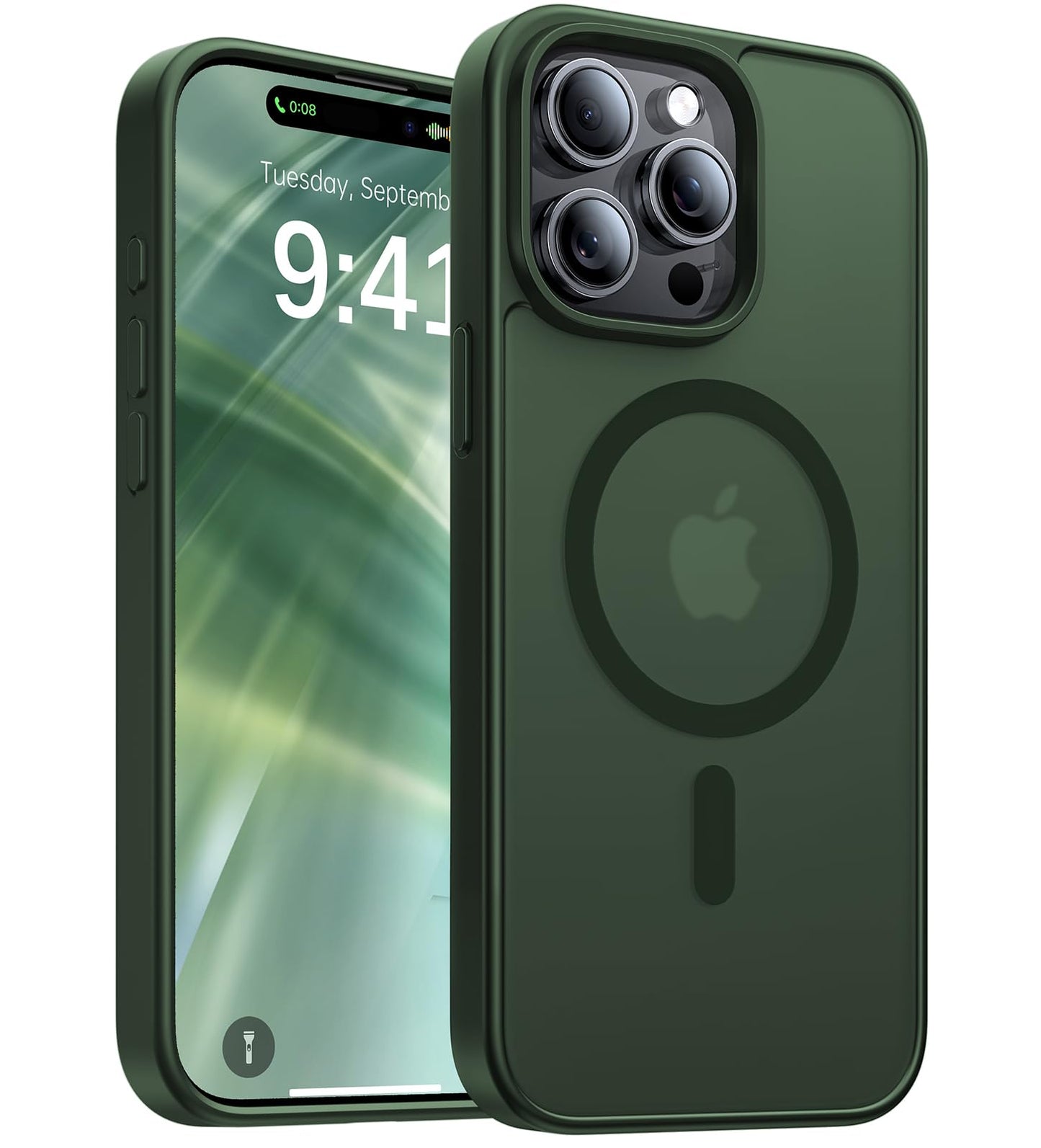 Magnetic for iPhone 17 Pro Max Case,[Anti-Slip][Compatible with MagSafe][Military Grade Drop Protection] Shockproof Protective Translucent Phone Case for iPhone 17 Pro Max Case,Wine Red WN420