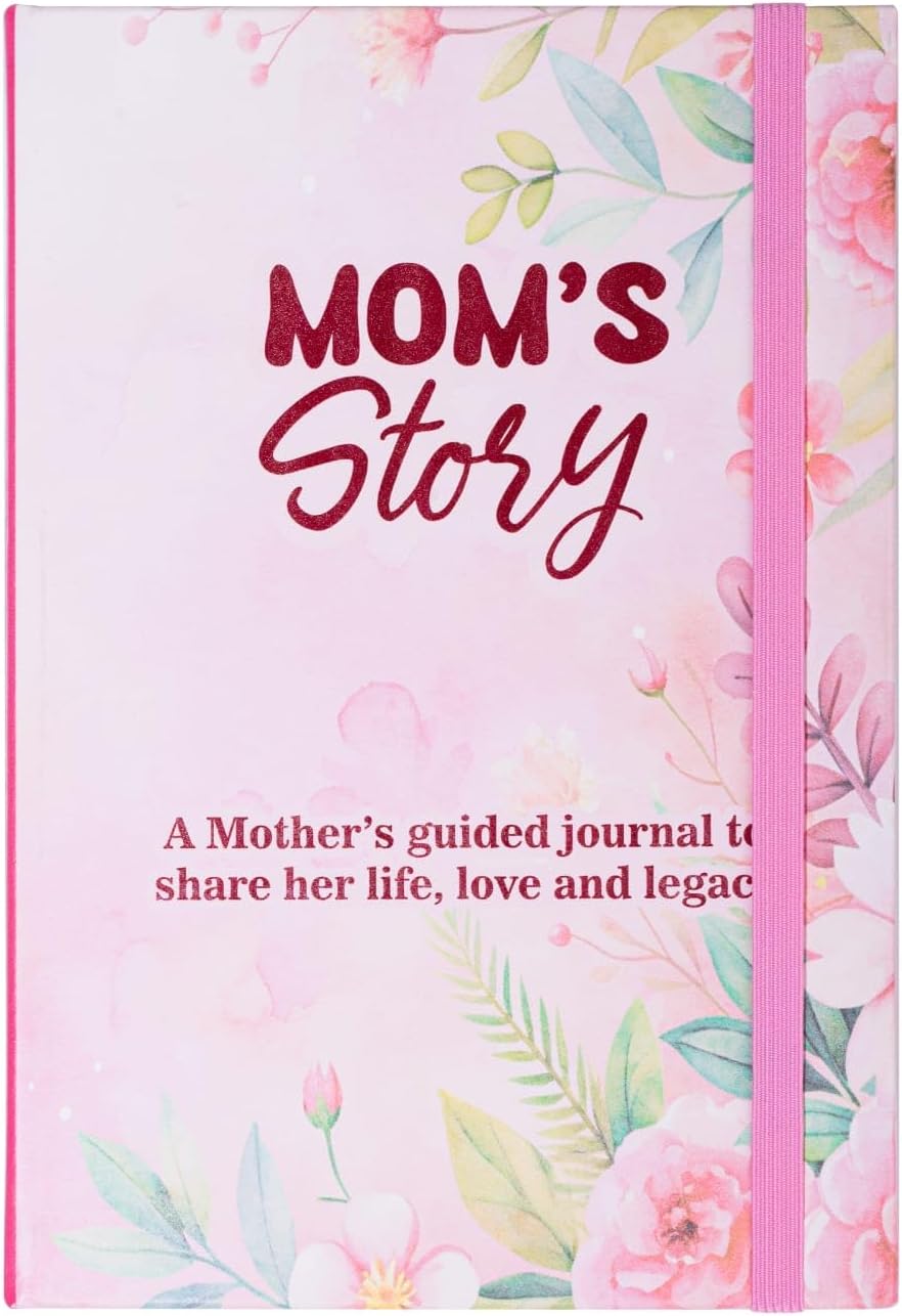 Mom, I Want To Hear Your Story Journal: Christmas Gifts For Moms Who Have Everything, Mom Book To Fill Out, Sentimental Birthday Gifts For Mother’s Day, Thanksgiving, From Son or Daughter WN420