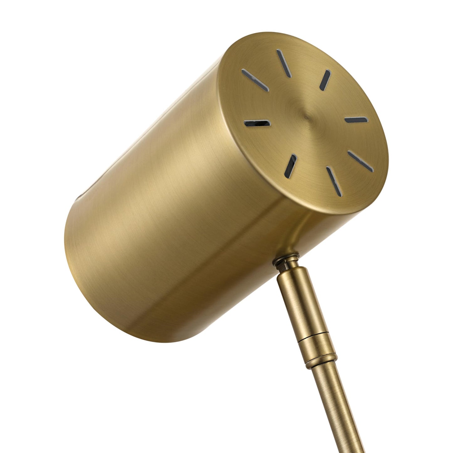 Globe Electric x Novogratz 52887 18" Desk Lamp, Matte Brass Finish, Adjustable Height N25