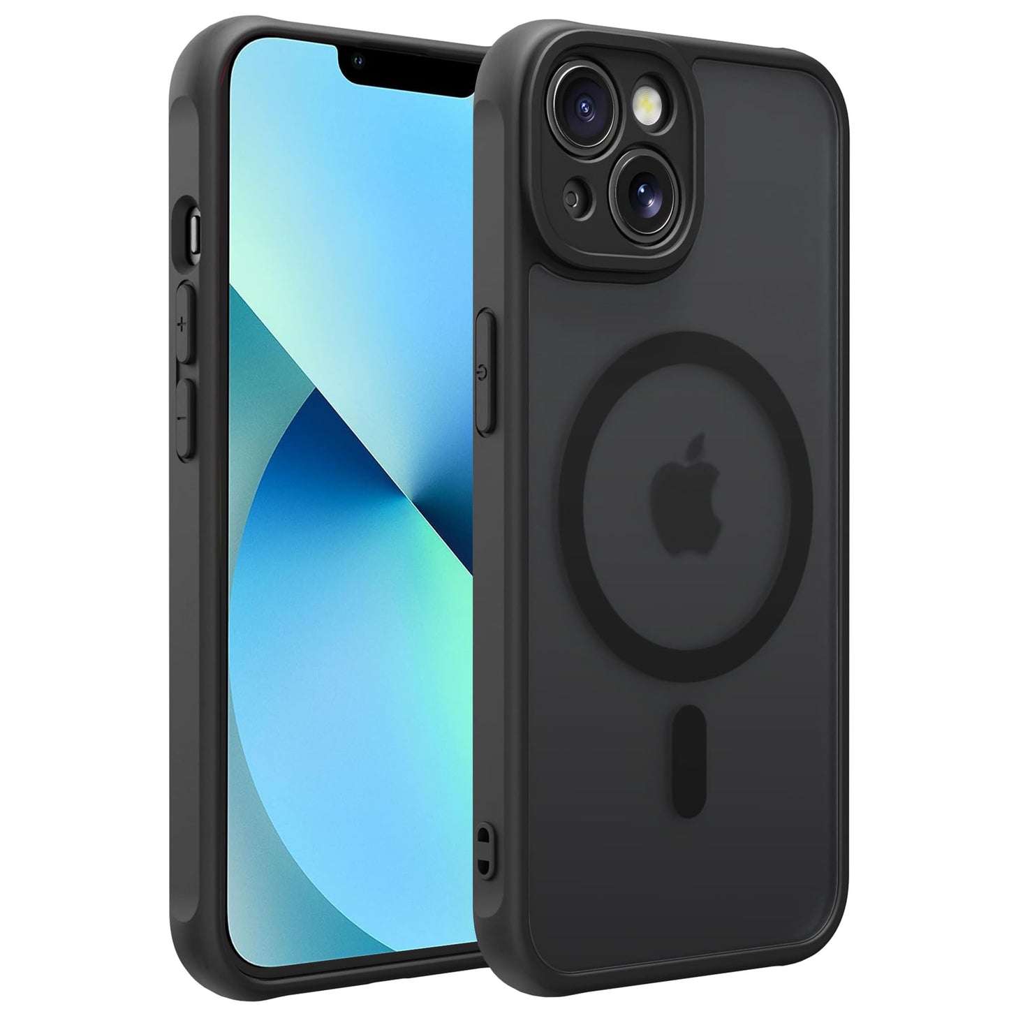Magnetic for iPhone 17 Air Phone Case, [Compatible with MagSafe], Screen Protector X1, [Military Grade Drop Protection],Matte Finish,Slim,Shockproof,Protective (Black, iPhone 17 AIR) WN420
