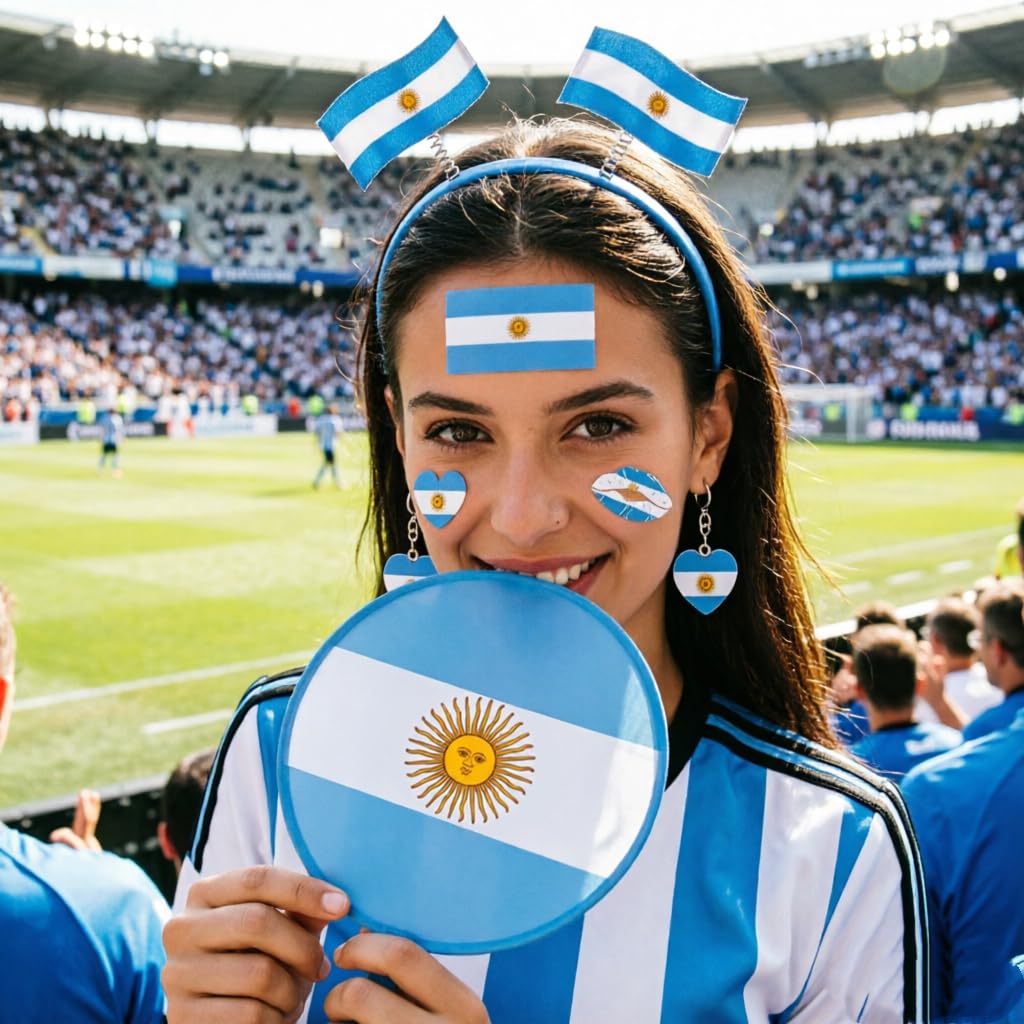 2026 World Cup Canada Flag Folding Hand Fans 3 PCS, 8.2" Fabric Round Foldable Fans with Matching Storage Pouches, Portable Hanging Fans for Game Day and Party Canada BST220