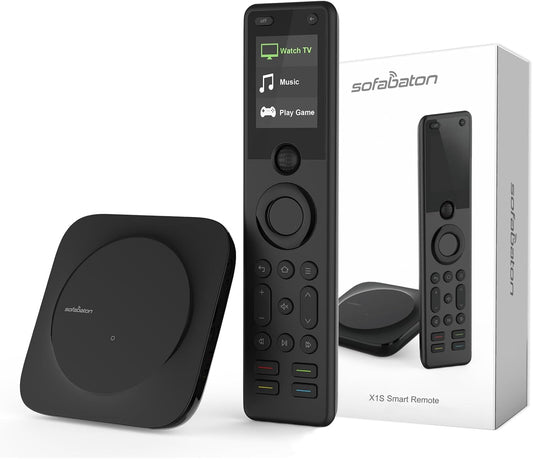 SofaBaton X1S Universal Remote with Hub, All in One Universal Remote Control with SofaBaton Customize APP, One Touch Activities, Compatible with 60 Devices, Compatible with Alexa Google Assistant