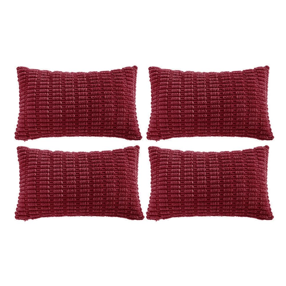 Fancy Homi 4 Packs Decorative Throw Pillow Covers for Living Room Couch Bed, Modern Farmhouse Boho Home Décor Accent Cushion Case, 26" x 26", Peach BST220