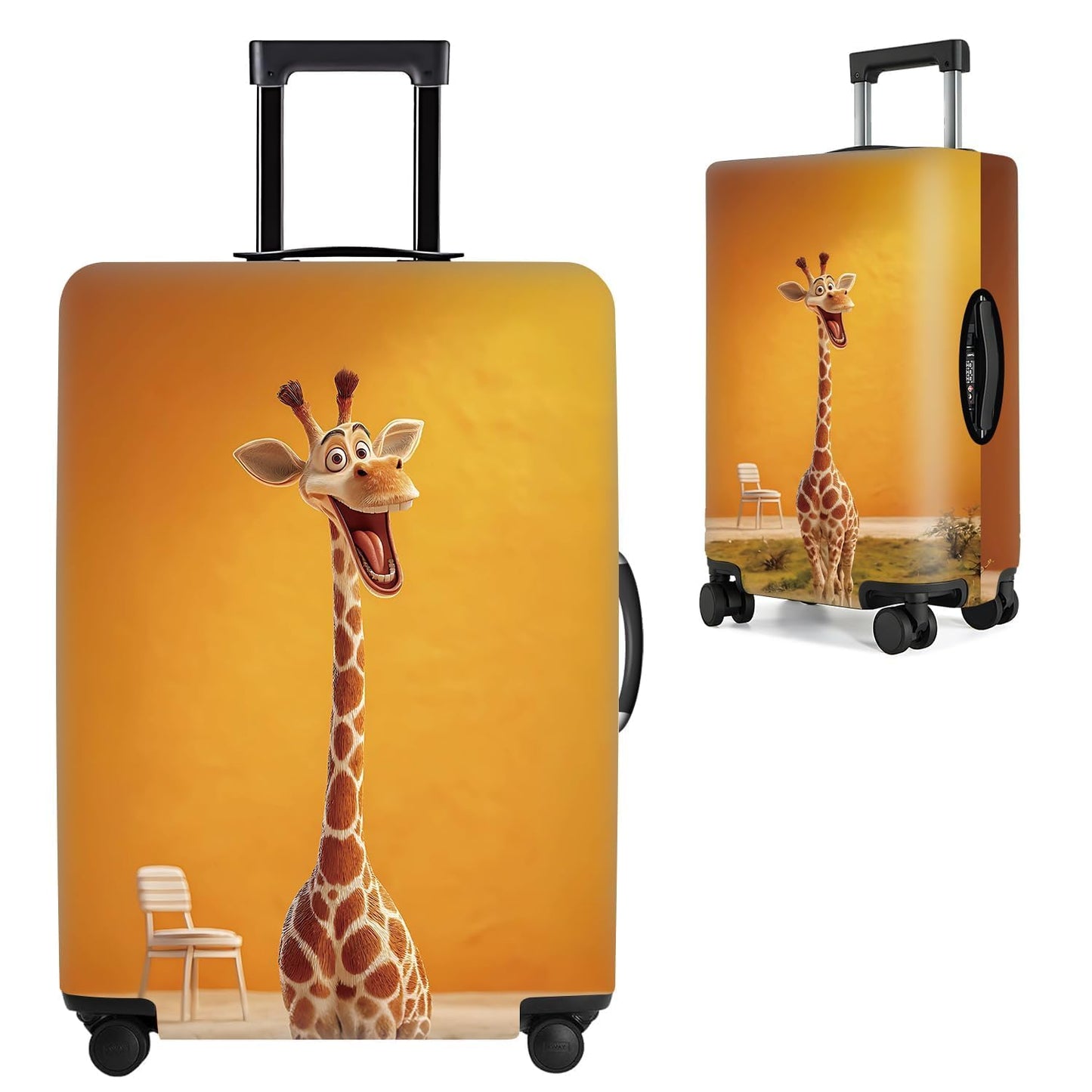 Colorful Abstract Art Luggage Cover – Vibrant Woman Face Design Suitcase Protector – Fits 32 to 34 Inch Travel Luggage,XL BST202