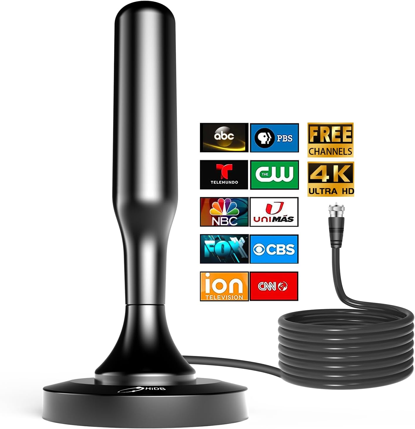 360° Reception Strong Magnetic Bas Digital HDTV Antenna 79