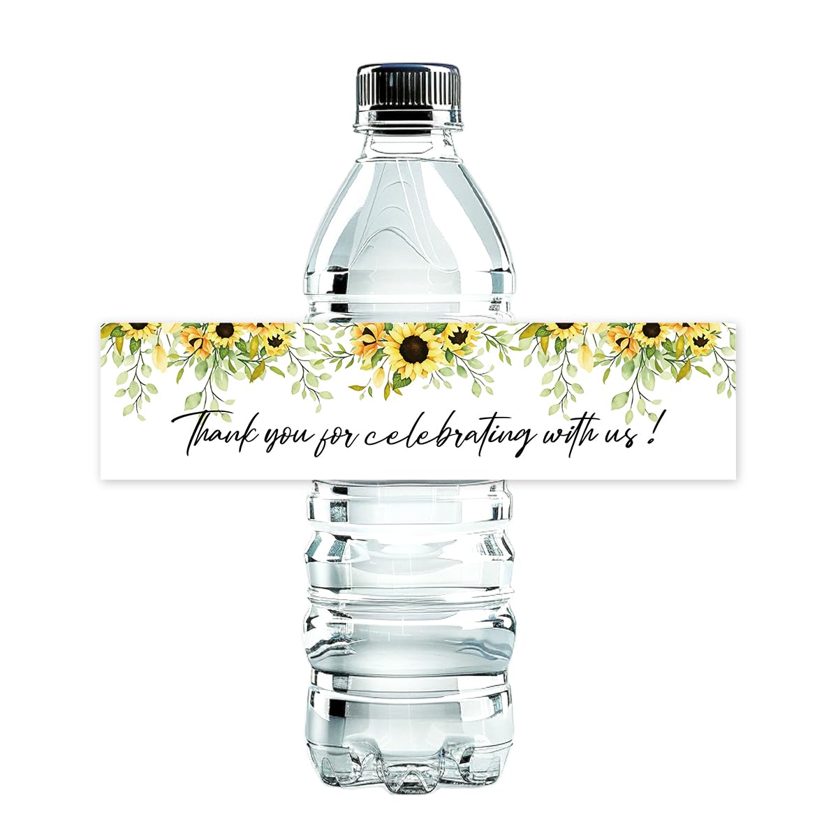 100 Pcs Wedding Water Bottle Labels Floral Wedding Bottle Stickers | Water Bottle Labels Sticker for Wedding Bridal Shower Prom Graduation Party Table Decoration Supplie BST326H