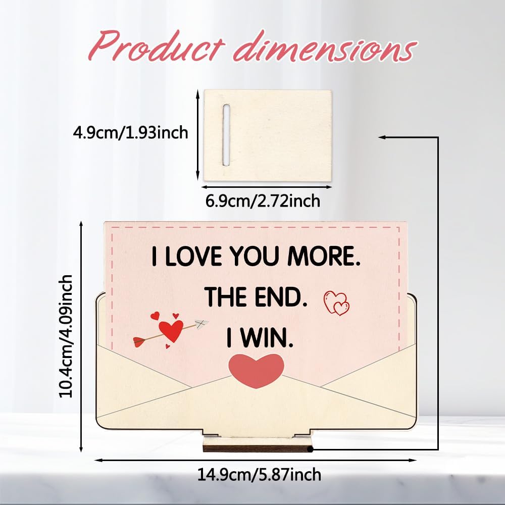 Wife Valentines Day Gifts Wooden Ornament Cute Couples Gift Ideas Gifts Boyfriend Birthday Gift Ideas for Husband Girlfriend Lesbian Gay Unique Engagement Gift Wedding Anniversary Presents Christmas BST220