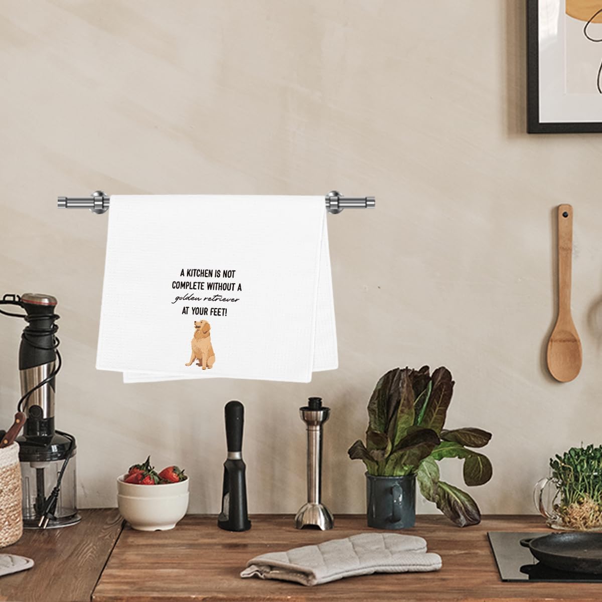 Funny Golden Retriever Dish Towels Golden Retriever Gifts for Women Men Dog Lovers Hand Towel Tea Towel for Home Kitchen Decor BST202