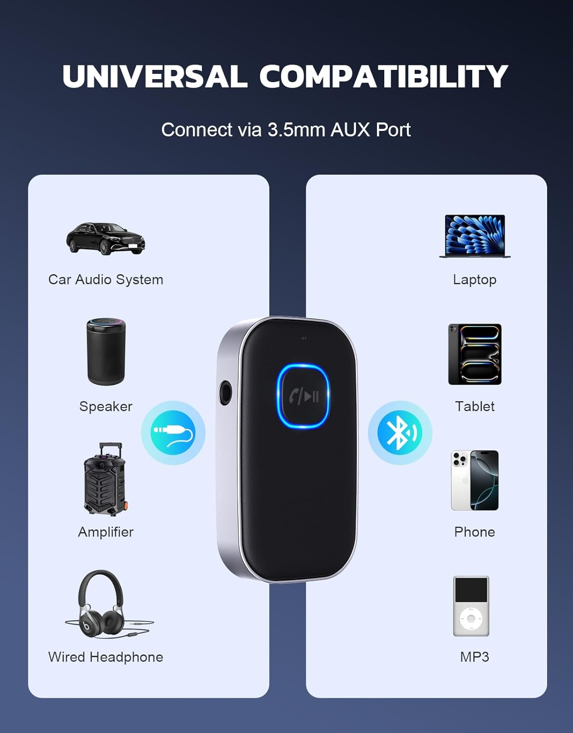 COMSOON Bluetooth Receiver for Car 39