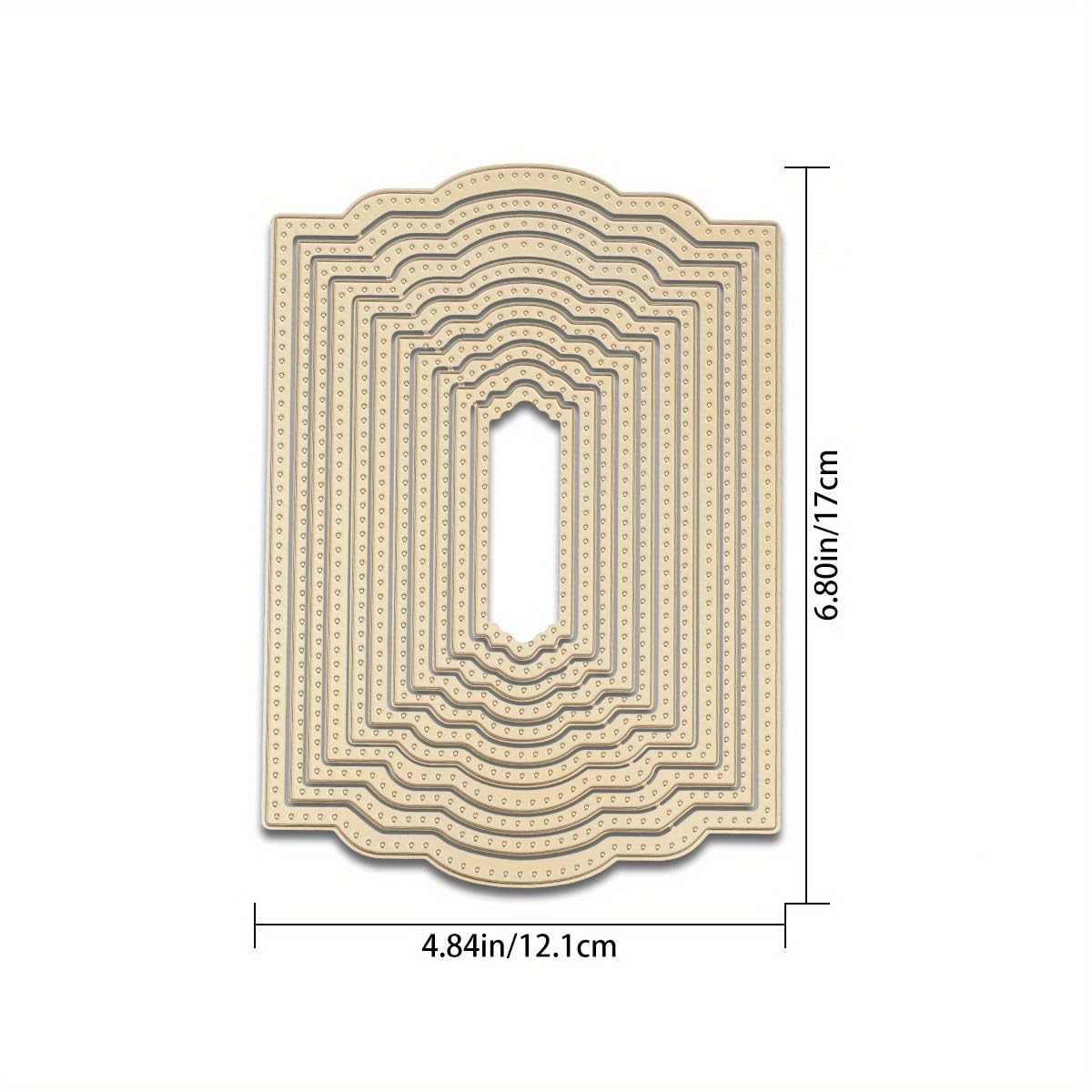 Lapoo Cutting Die for Scrapbooking, 3D Backgrounds Frame New Cutting Dies DIY Album Card Making Decor Paper Craft Metal Die Cuts Party Decorations (Flower Shadow 5.4 x 2.8 in) BST220