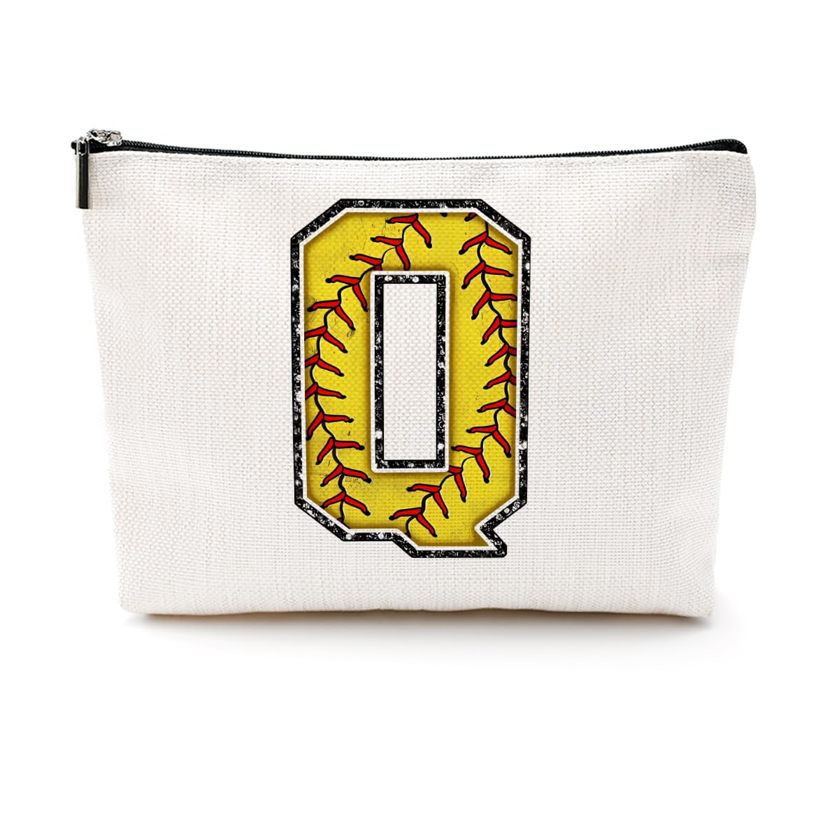 Soccer Gifts Initial Makeup Bag Soccer Girl Gifts Cosmetic Bag Letter D | Monogrammed Zipper Pouch Soccer Accessories for Girls Women Player Coaches Friend Graduation Birthday Gifts BST202