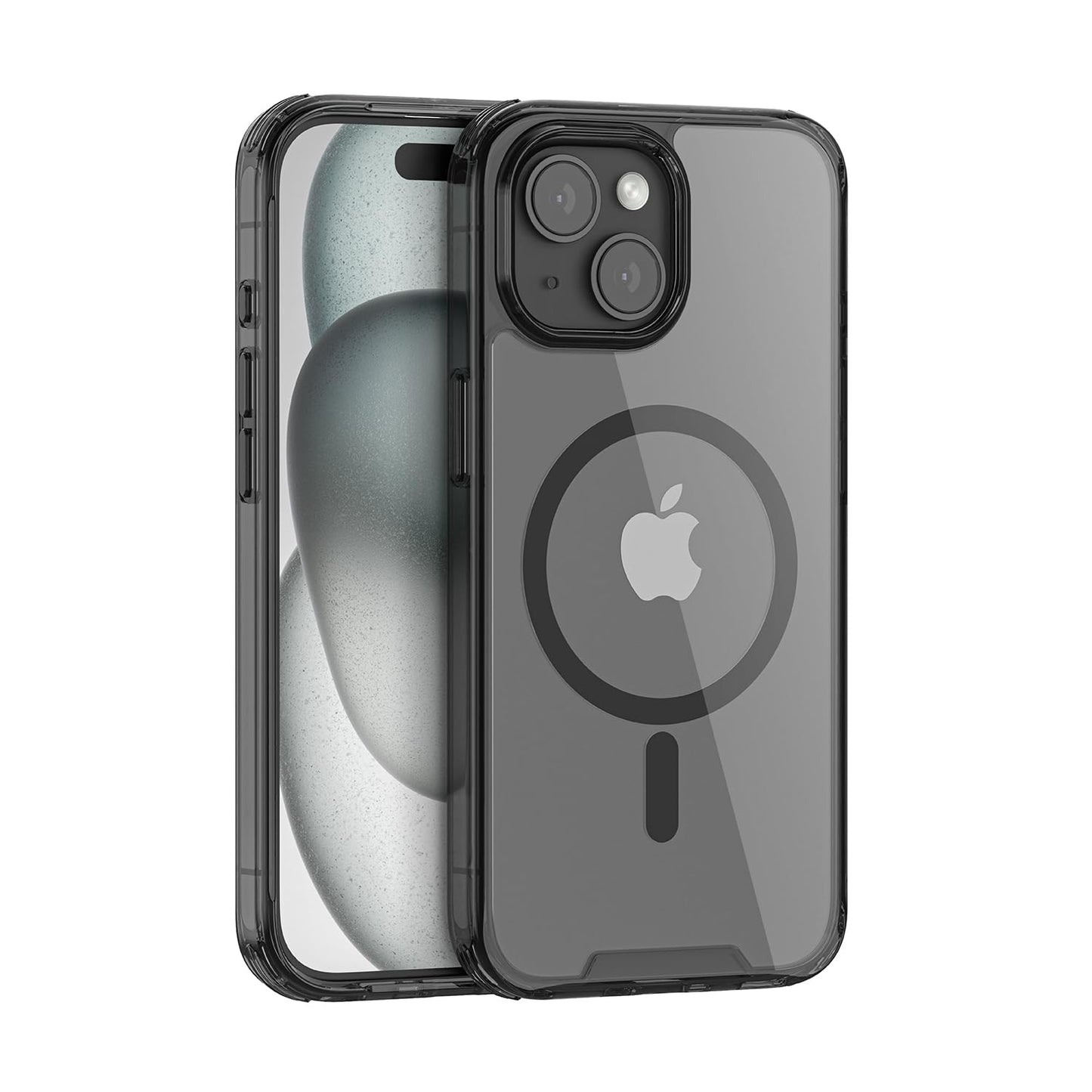 PULOKA for iPhone 14 Pro Transparent Case, Compatible with MagSafe, Clear Protector Slim Cover, Magnetic Phone Case for iPhone 14 Pro 6.1 inch Balck WN420
