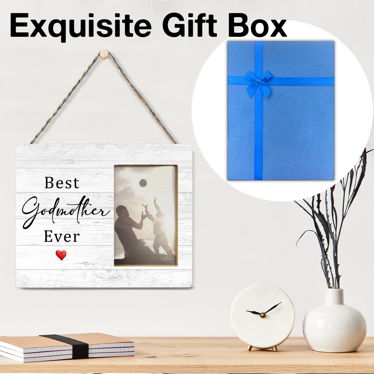 Yuzi-n Memorial Gifts for Loss of Brother Sympathy Wood Picture Frame | Remembrance Brothers Gifts, Memorial Picture Frame for 4x6 Inches Photo BST326H