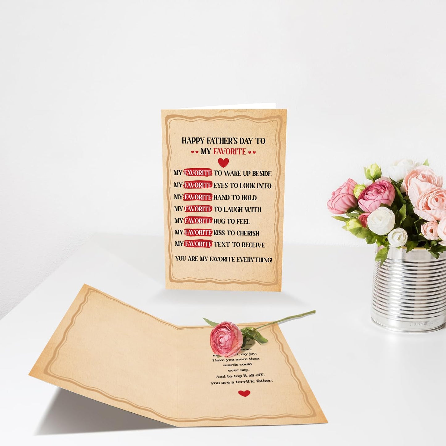 Funny Fathers Day Card for Dad Daddy Bonus Dad, Cute Cards for Fathers Day, Father's Day Cards from Son Daughter, Father's Day Cards Gift For Men Him BST202