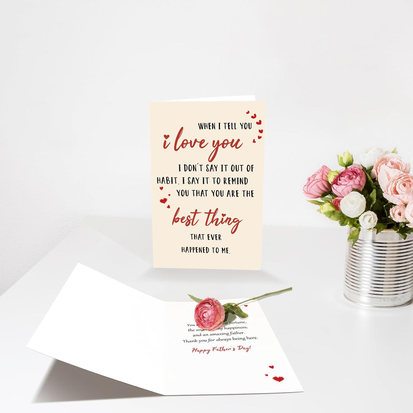 Funny Fathers Day Card for Dad Daddy Bonus Dad, Cute Cards for Fathers Day, Father's Day Cards from Son Daughter, Father's Day Cards Gift For Men Him BST202