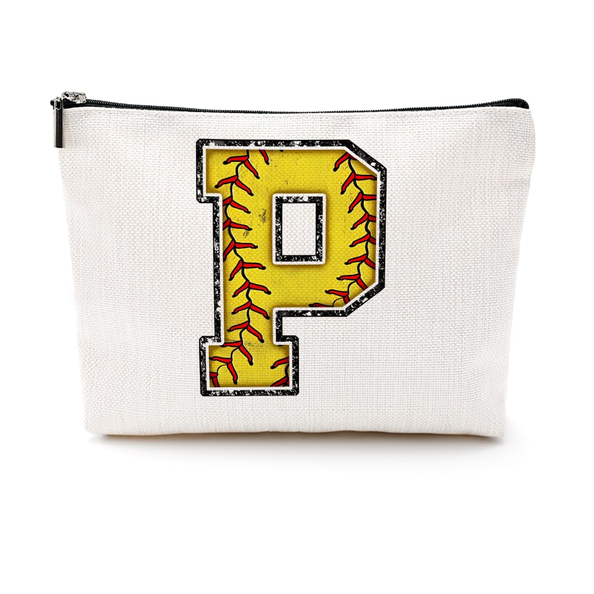 Soccer Gifts Initial Makeup Bag Soccer Girl Gifts Cosmetic Bag Letter D | Monogrammed Zipper Pouch Soccer Accessories for Girls Women Player Coaches Friend Graduation Birthday Gifts BST202