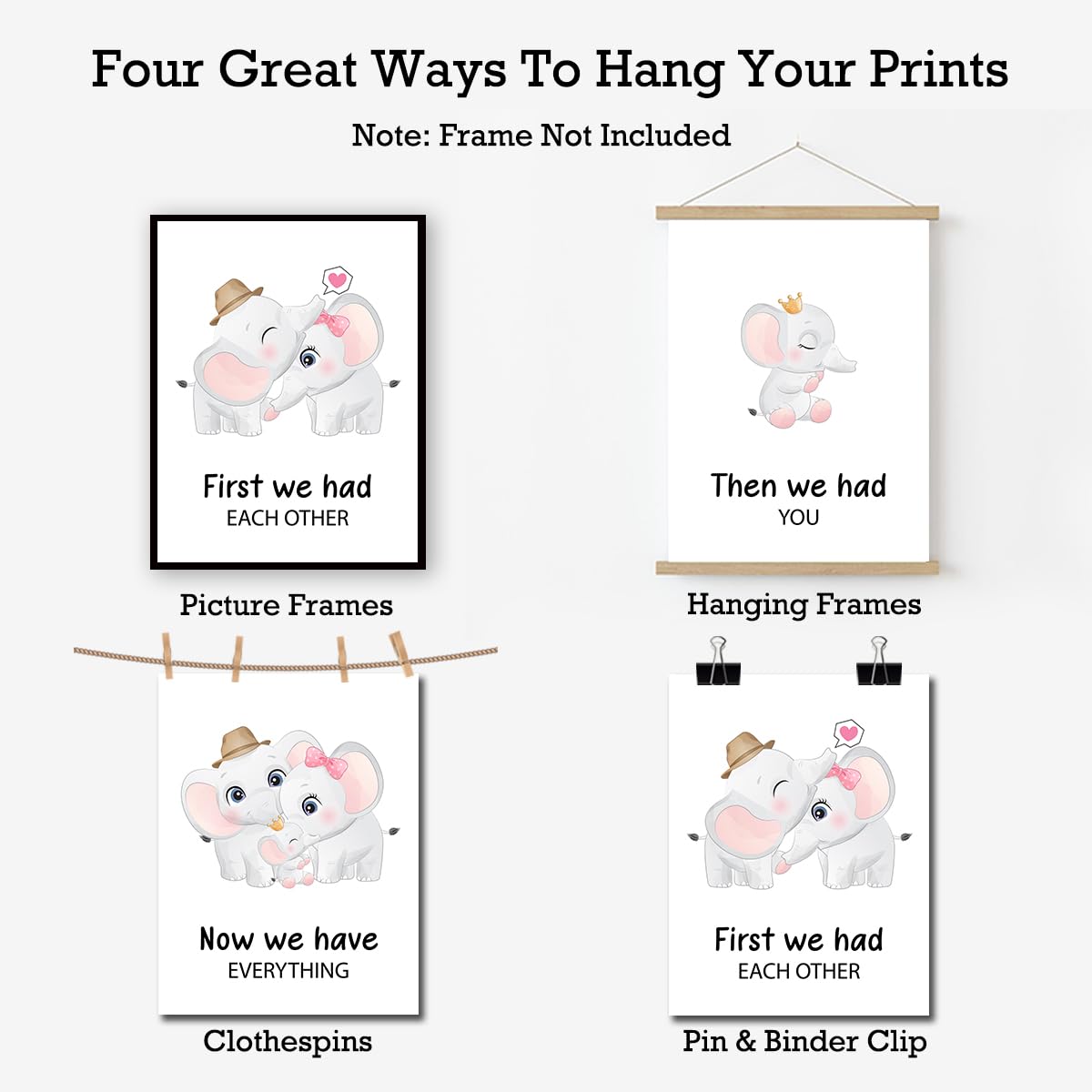 Positive Affirmations Posters for Kids,Inspirational Posters Prints Wall Art for Classroom Nursery Kids Room Home 11x14 Inch Unframed Set of 3 WN420