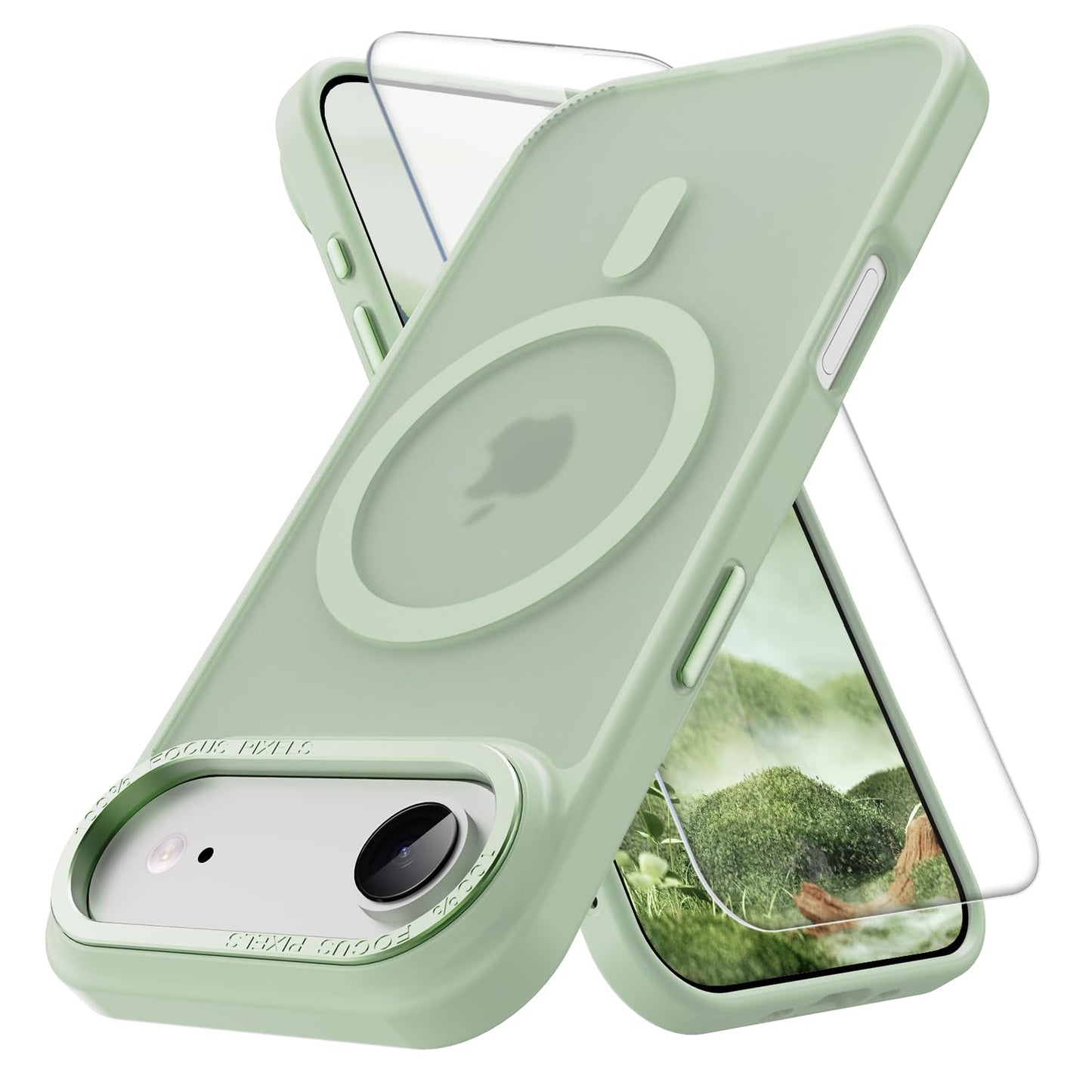 PinLiSheng for iPhone 17 Pro Max Case， Compatible with MagSafe, Shockproof Military-Grade Protection, Scratch-Resistant Back, Anti-Yellowing，Magnetic Phone Case for iPhone 17 Pro Max, Clear WN420