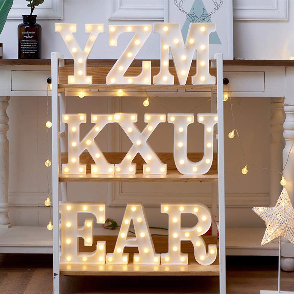 MUMUXI Marquee Light Up Letters | Large Light Up Numbers | Battery Powered and Bright with Every Letter of the Alphabet | For Wedding, Birthday, Party, Celebration, Christmas or Home Decoration (0) BST220