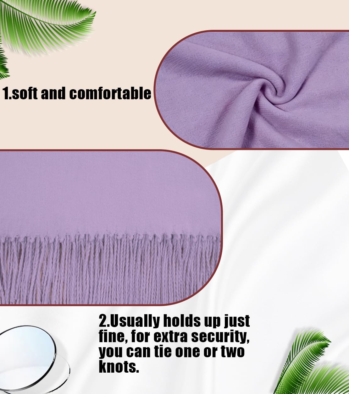 Winter Soft Long Scarf, Pashmina Shawls and Wraps, Warm Large Scarves for Men Women Evening Dress Wedding WN420