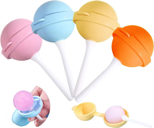 Silicone Lollipop Ice Pop Mold, Colorful DIY Ice Cream Maker for Summer Parties, Creative Sphere Shape, Home Use BST326H
