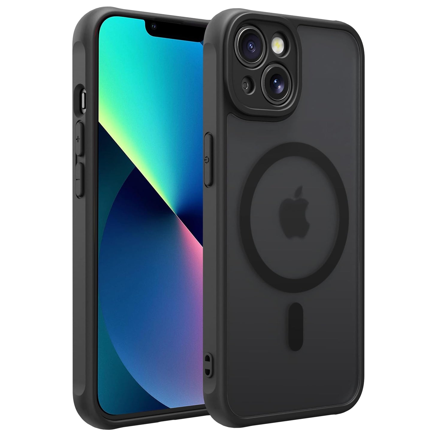 Magnetic for iPhone 17 Air Phone Case, [Compatible with MagSafe], Screen Protector X1, [Military Grade Drop Protection],Matte Finish,Slim,Shockproof,Protective (Black, iPhone 17 AIR) WN420